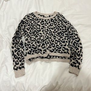 Extra small cute cheeta print sweater